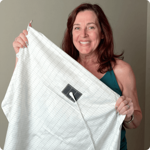 Grounding Well Technology  Bed Sheet